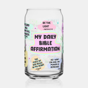 My Bible Affirmations Can Glass