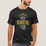 My Big Brother Is 18 Years Old 2004 18th Birthday T-Shirt<br><div class="desc">My Big Brother Is 18 Years Old 2004 18th Birthday.</div>