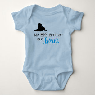 My Big Brother is a Boxer Dog Baby Bodysuit