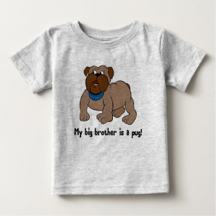 My Big Brother is A Pug Sibling Tees