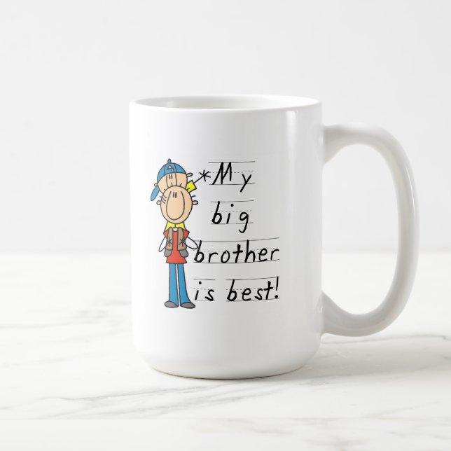 My Big Brother is Best Tshirts and Gifts Coffee Mug (Right)