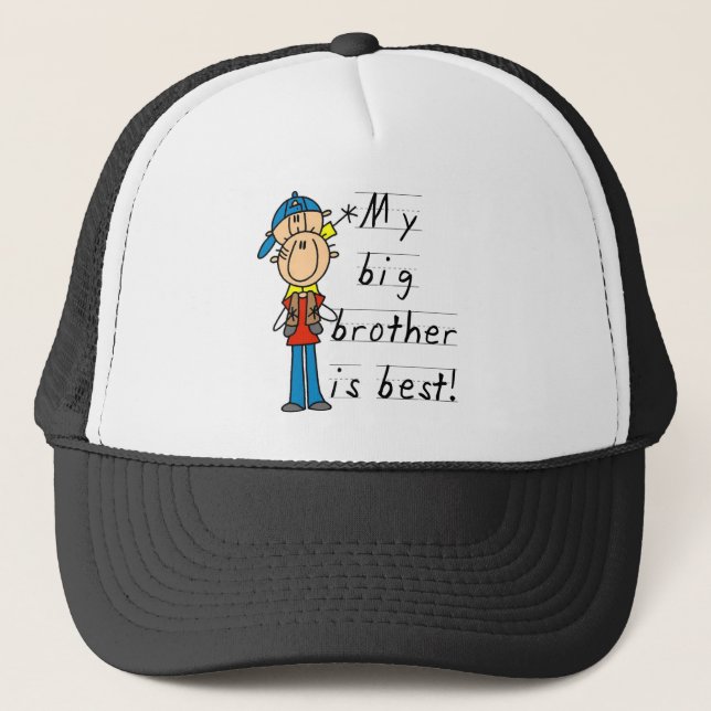 My Big Brother is Best Tshirts and Gifts Trucker Hat (Front)