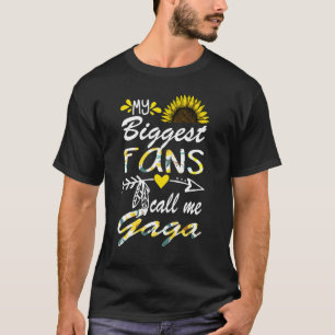My Biggest Fan Call Me Gaga Grandma  Mothers Day T-Shirt