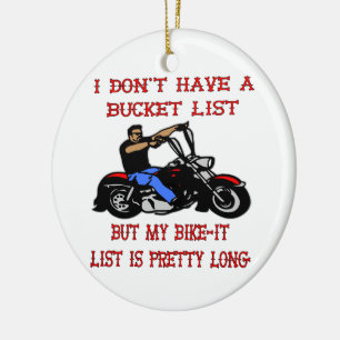 My Bike-It List Is Pretty Long Ceramic Tree Decoration