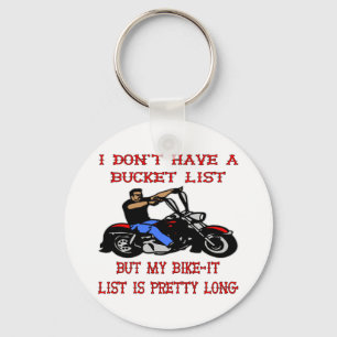 My Bike-It List Is Pretty Long Key Ring