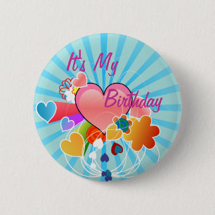 My Birthday 6 Cm Round Badge