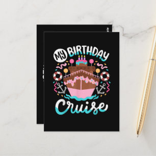 My Birthday Cruise Vacation Cruising Trip Postcard