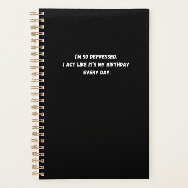 My birthday everyday planner (Front)