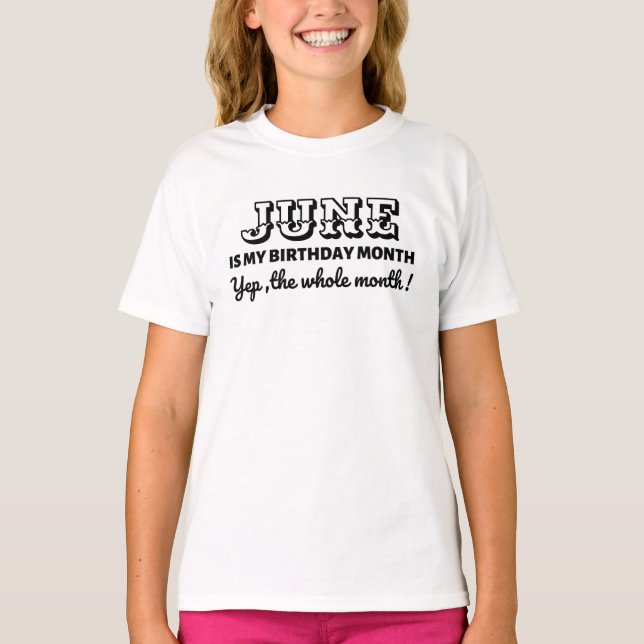 My Birthday Month Custom T-Shirt (Front)