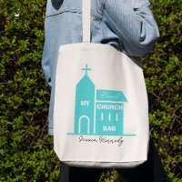 My Blessed Church Bag Blue Custom Name Kid's Bag
