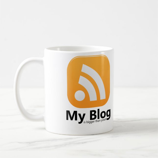 My Blog RSS Logo Coffee Mug (Left)