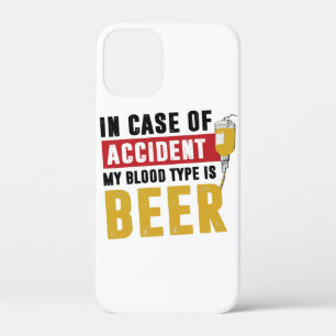 My blood type is beer iPhone 12 mini case