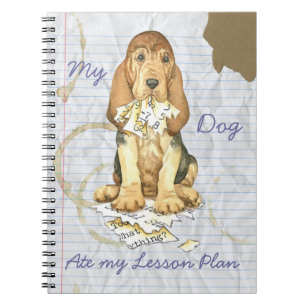 My Bloodhound Ate My Lesson Plan Spiral Notebook