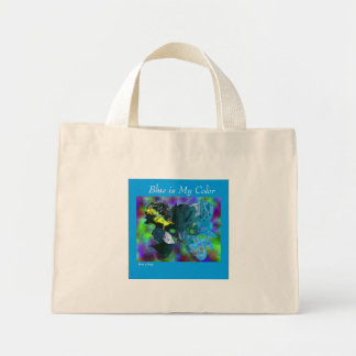 My Blue Shopping Mini Tote Bag