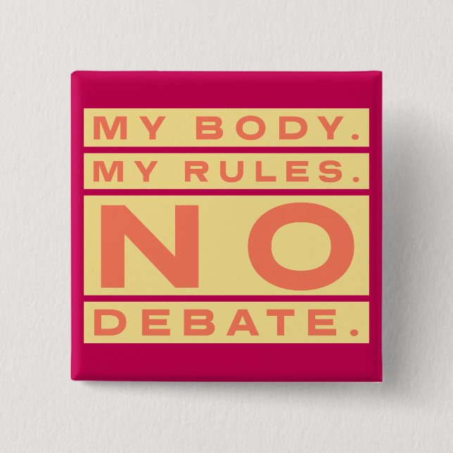 My Body Button (Front)