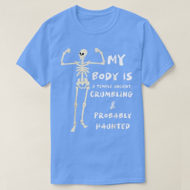 My Body Is A Temple Ancient, Crumbling & Probably  T-Shirt (Design Front)