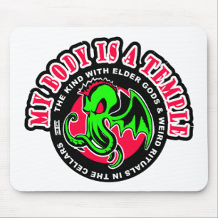 MY BODY IS A TEMPLE MOUSE PAD