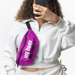 My Body My Choice Prochoice Feminist Pink Bum Bags<br><div class="desc">A great hot pink pro choice quote for those fighting for women's right to choose. Keep abortion legal and safe for every woman. A strong feminist prochoice fanny pack gift.</div>