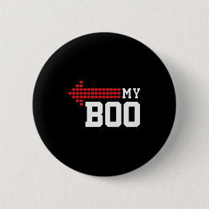 My Boo &amp; My Bae Valentines Day Cute Couple Mat 6 Cm Round Badge