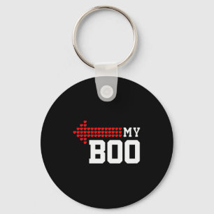 My Boo & My Bae Valentines Day Cute Couple Mat Key Ring