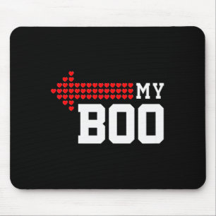 My Boo &amp; My Bae Valentines Day Cute Couple Mat Mouse Pad