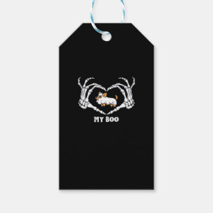 My Boo Chihuahua Costume With Skeleton Heart Hands Gift Tags