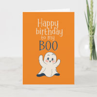 My Boo Cute Halloween Ghost Pun Funny Birthday