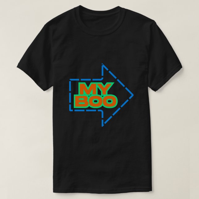 My Boo Matching Couples T-Shirt (Design Front)
