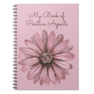 My Book of Positive Aspects Pink Floral