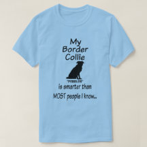 My Border Collie Dog is Smarter Funny Quote