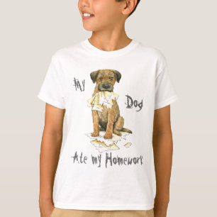 My Border Terrier Ate My Homework T-Shirt