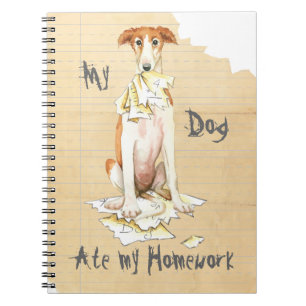 My Borzoi Ate My Homework Notebook