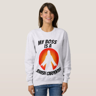 MY BOSS IS A JEWISH CARPENTER, Christian T-shirts