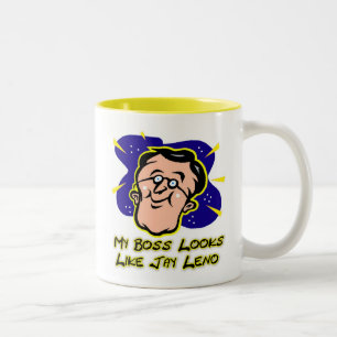 My Boss Looks Like Jay Leno Two-Tone Coffee Mug