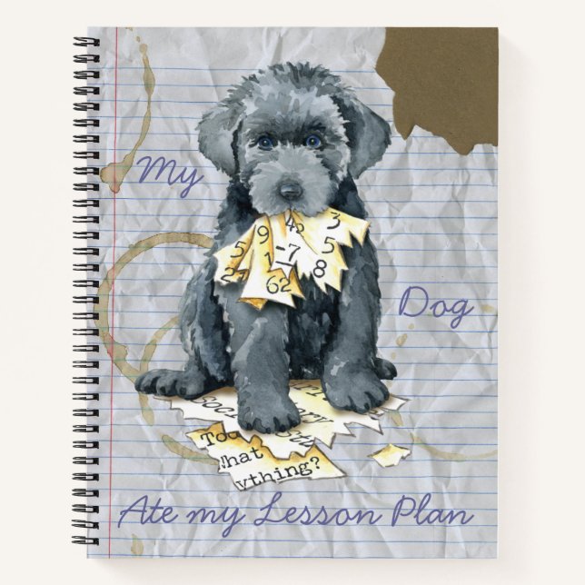 My Bouvier Ate my Lesson Plan Notebook (Front)