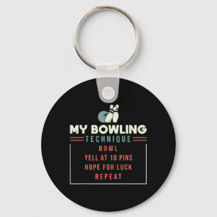 My Bowling Technique - Bowling  Key Ring