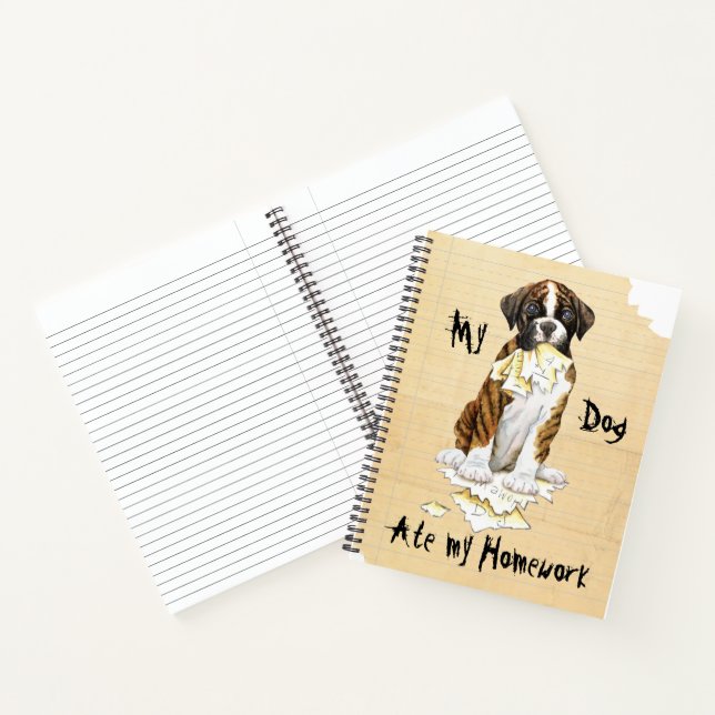 My Boxer Ate my Homework Notebook (Inside)