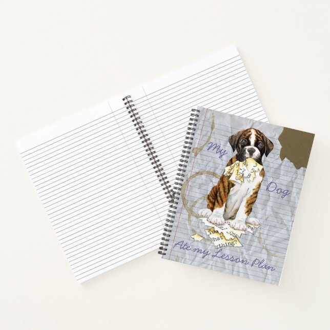 My Boxer Ate My Lesson Plan Notebook (Inside)