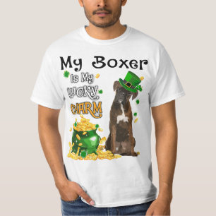 My Boxer Is My Lucky Charm Cute Dog Patricks Day T-Shirt