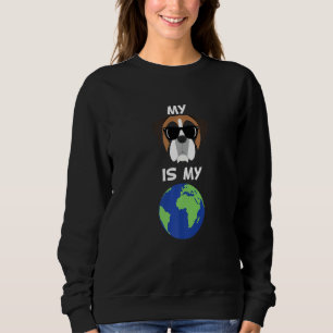 My Boxer Is My World Boxer Dog Mum Sweatshirt
