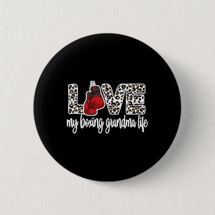 My Boxing Grandma Life Best Boxing Grandmother 6 Cm Round Badge