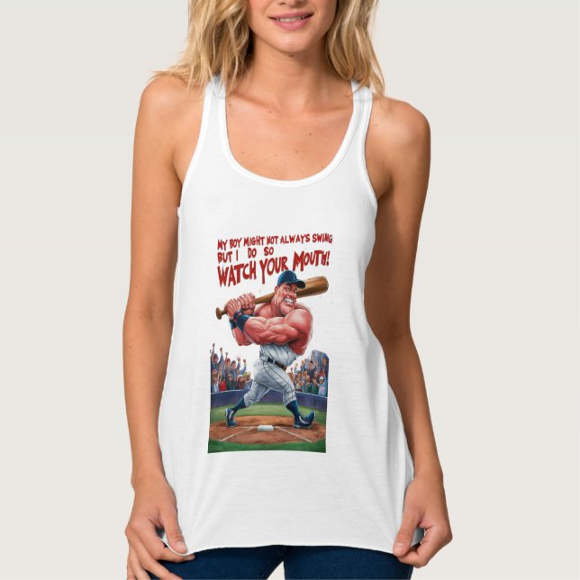 My Boy Might Not Always Swing But I Do So  Singlet (Front)