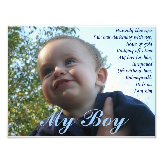 My Boy Photo Print (Front)