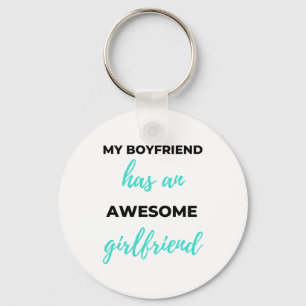 My Boyfriend Has An Awesome Girlfriend Black Key Ring