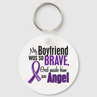My Boyfriend Is An Angel Pancreatic Cancer Key Ring