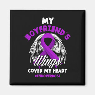 My Boyfriend's Wings Cover My Heart End Overdose  Magnet