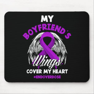 My Boyfriend's Wings Cover My Heart End Overdose Mouse Pad