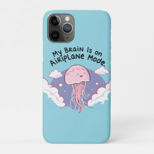 My Brain Airplane Mode Funny Jellyfish Brain Fog  Case-Mate iPhone Case