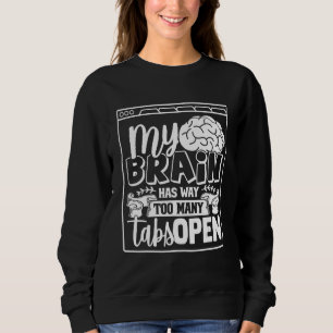 My Brain Has Way Too Many Tabs Open 28 Sweatshirt