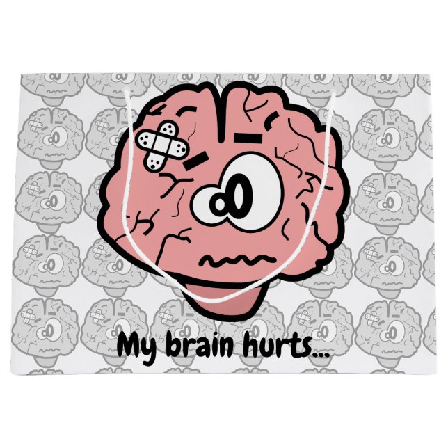 My Brain Hurts Large Gift Bag (Front)